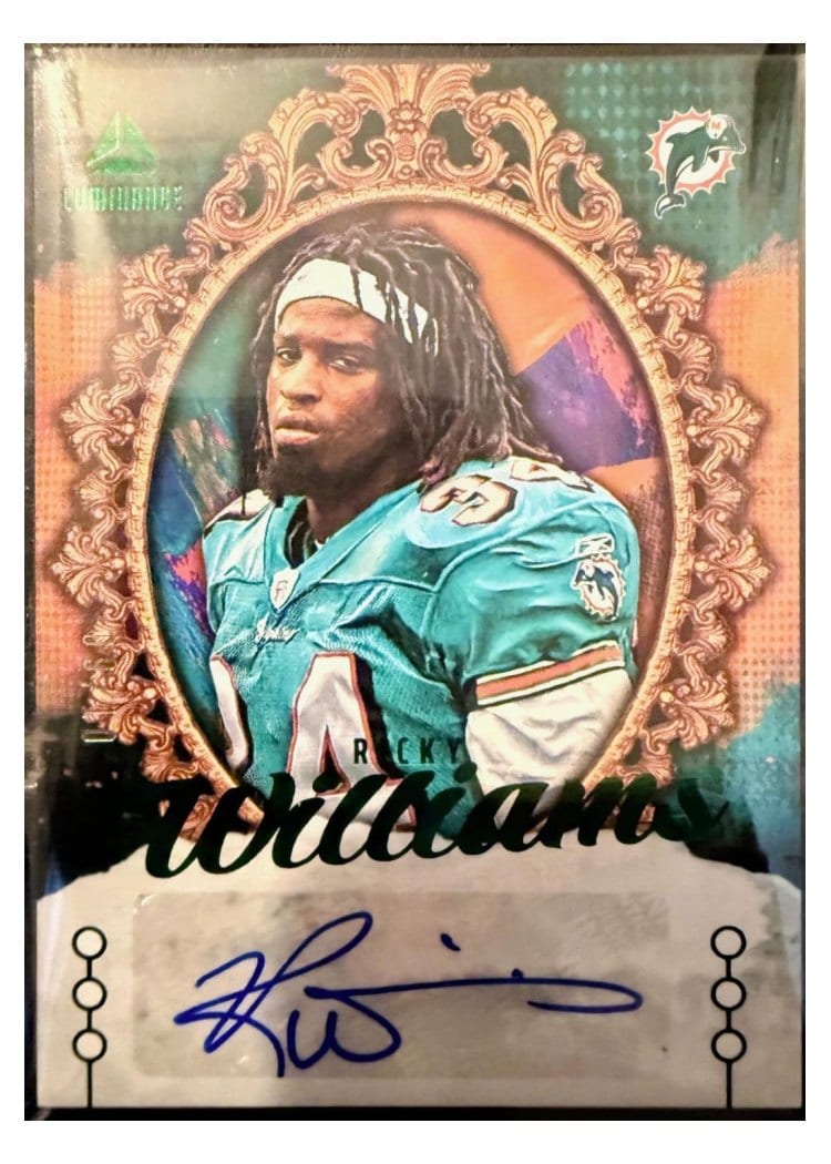 2025 Panini Luminance Portrait Signatures Ricky Williams #12 card