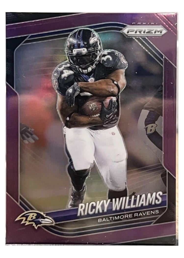 2025 Panini Prizm Base Set Ricky Williams Purple #158 card