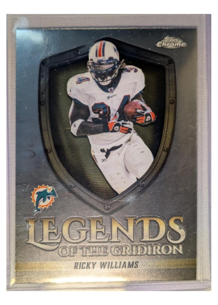 2025 Topps Chrome Legends of the Gridiron Ricky Williams #LOG-14 card