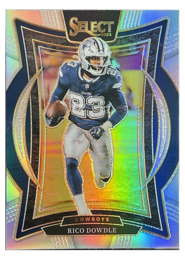 2024 Panini Select Base Set Rico Dowdle Silver Prizm #90 card