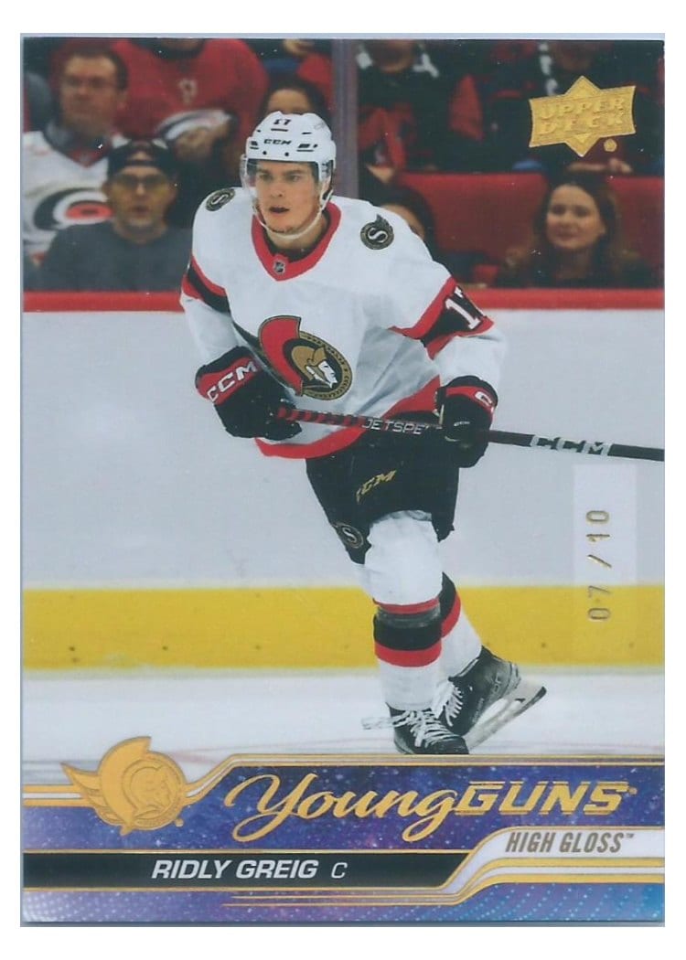2023-24 Upper Deck Base Set Ridly Greig #212 card