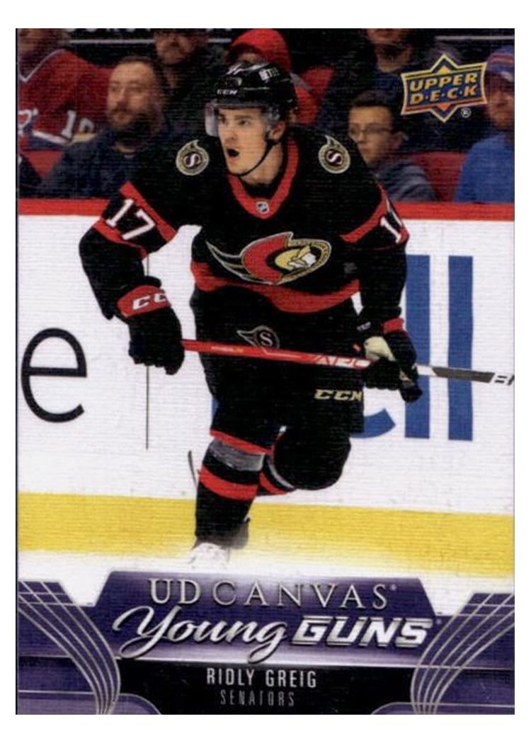 2023-24 Upper Deck UD Canvas Ridly Greig #C97 card