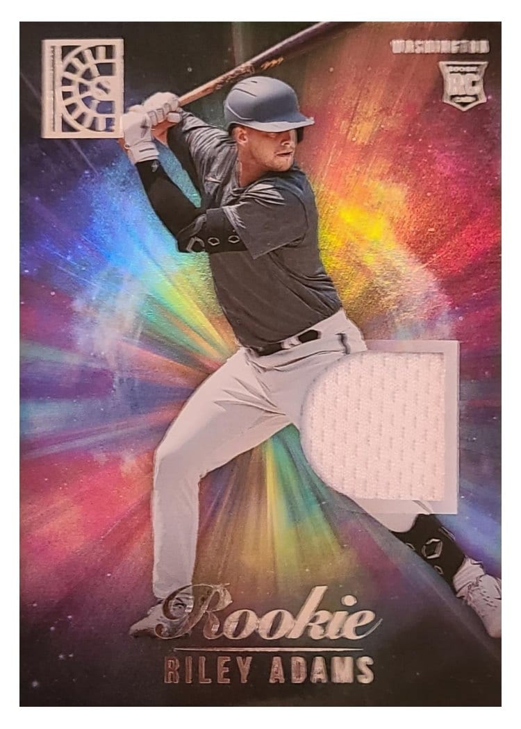2022 Panini Capstone Rookie Materials Riley Adams #RM-RA card