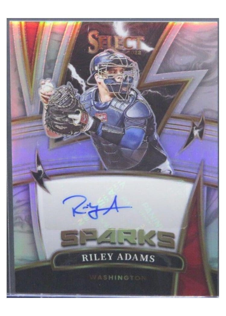 2022 Panini Select Sparks Signatures Riley Adams #SS-RA card