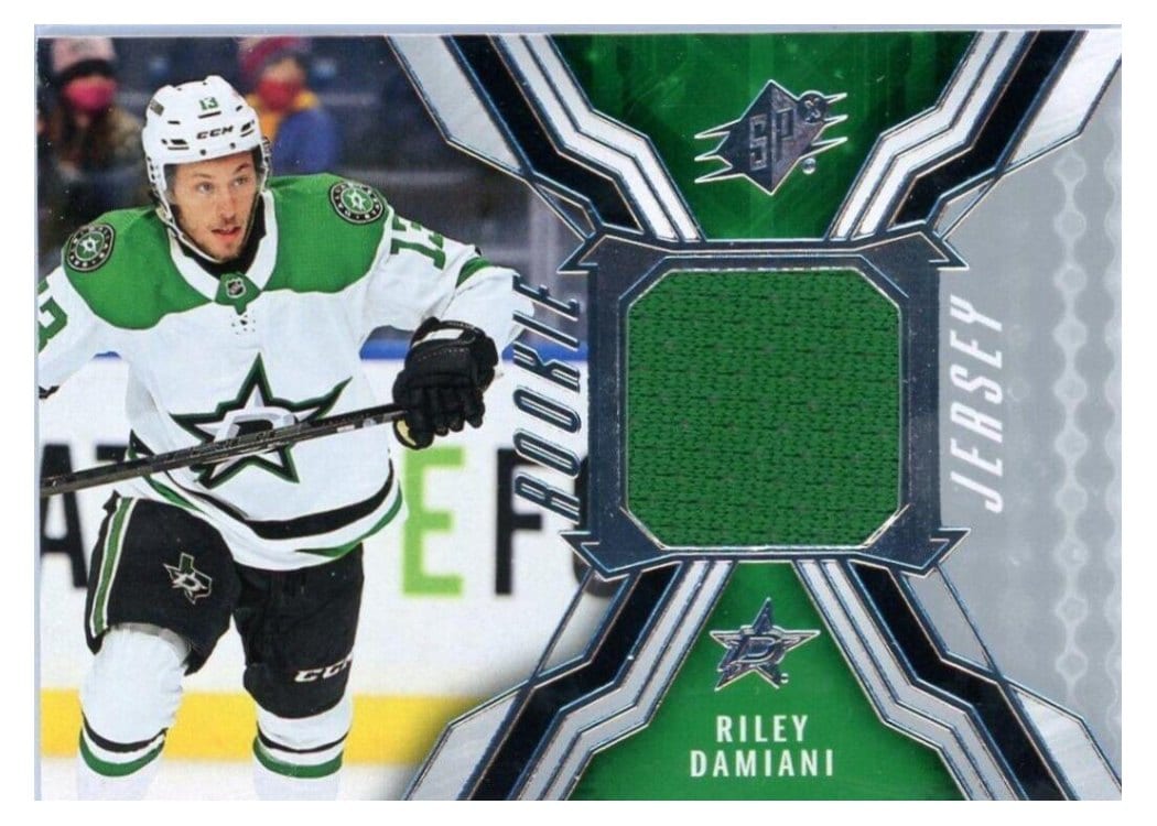 2021-22 SPx Rookie Jersey Riley Damiani #RJ-RD card