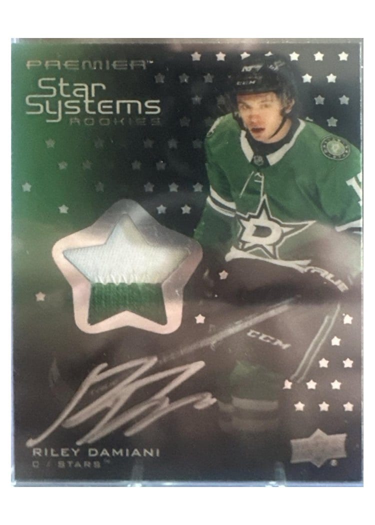 2021-22 Upper Deck Premier Star Systems Rookies Autograph Patch Riley Damiani #SSR-RD card