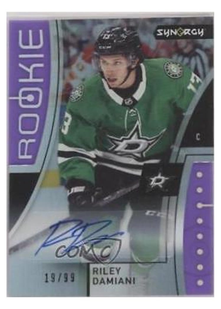 2021-22 Upper Deck Synergy Rookie Autographs Riley Damiani #AR-RD card