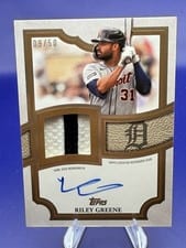 2025 Topps Update Autograph Patch Riley Greene #TFAP2-RG card