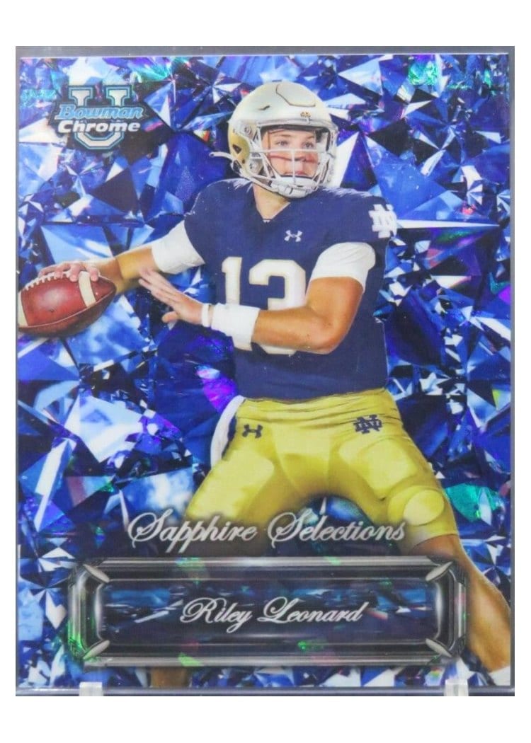 2024 Bowman University Chrome Sapphire Sapphire Selections Set Riley Leonard #SS-10 card
