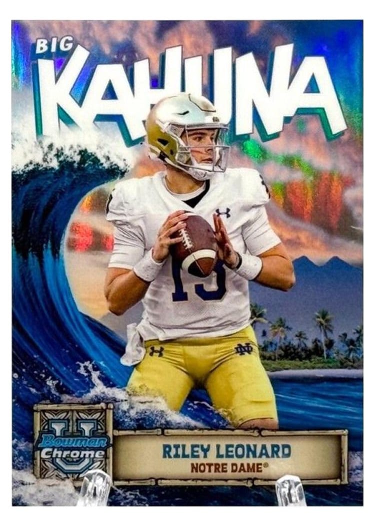 2024 Bowman University Chrome The Big Kahuna Set Riley Leonard #BK-13 card