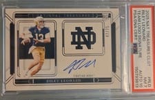 2025 Panini National Treasures Collegiate Rookie Signatures Riley Leonard #7 card