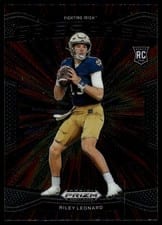 2025 Panini Prizm Draft Picks Brilliance Riley Leonard #17 card