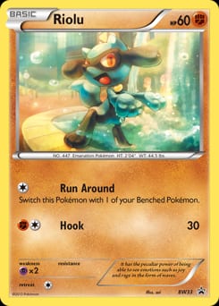 2011 BW Black Star Promos Riolu #BW33 card