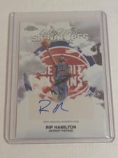 2025-26 Topps Chrome Sky Write Signatures Rip Hamilton #SWS-RIP card