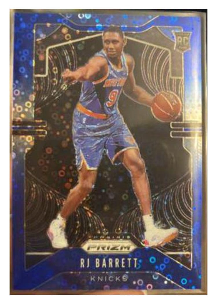2019 Panini Prizm RJ Barrett Fast Break Prizm Blue #250 card
