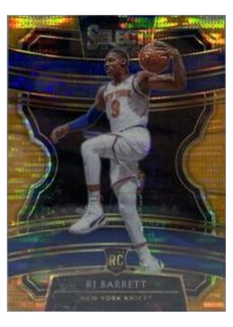 2019 Panini Select RJ Barrett Neon Orange Pulsar Prizm #21 card