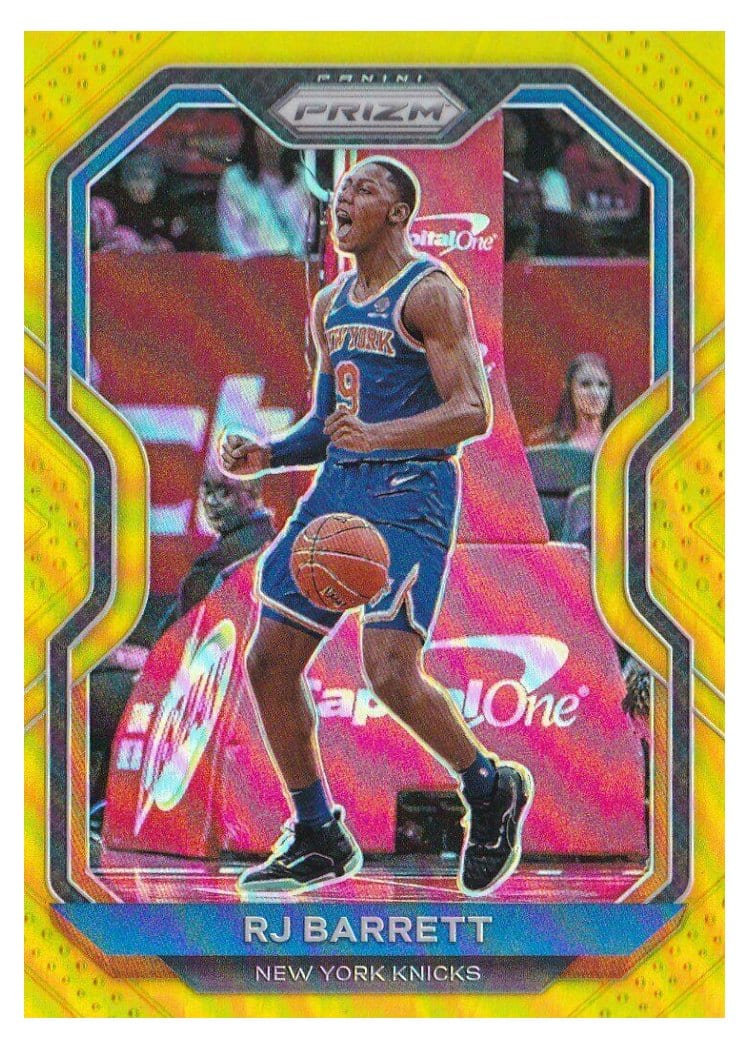2020-21 Panini Prizm Base Set RJ Barrett Gold Prizm #241 card