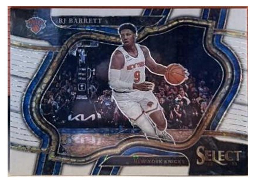 2022-23 Panini Select Base Set RJ Barrett White Disco Prizm #233 card