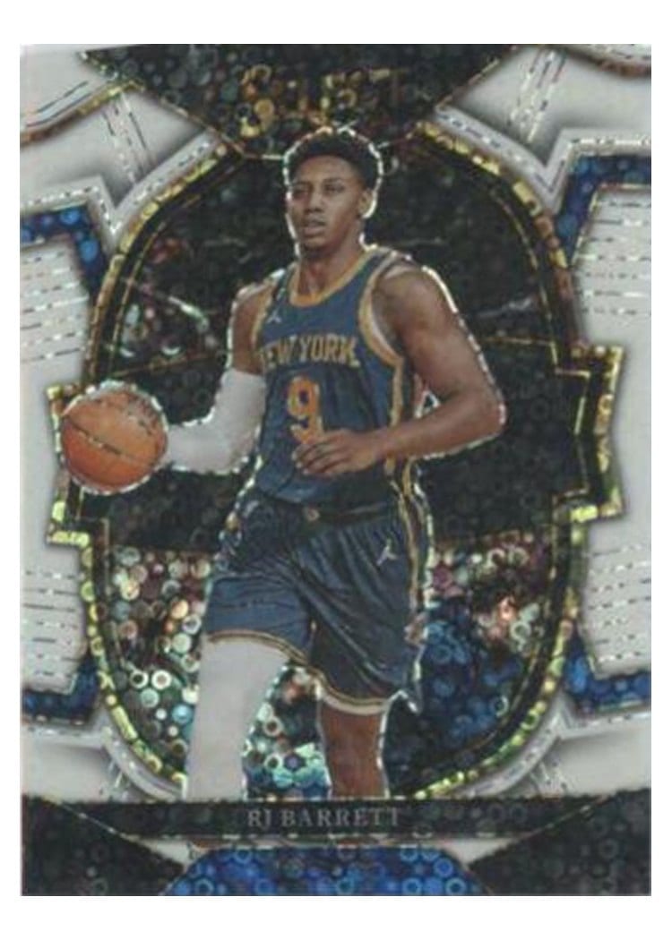 2022-23 Panini Select Base Set RJ Barrett White Disco Prizm #33 card