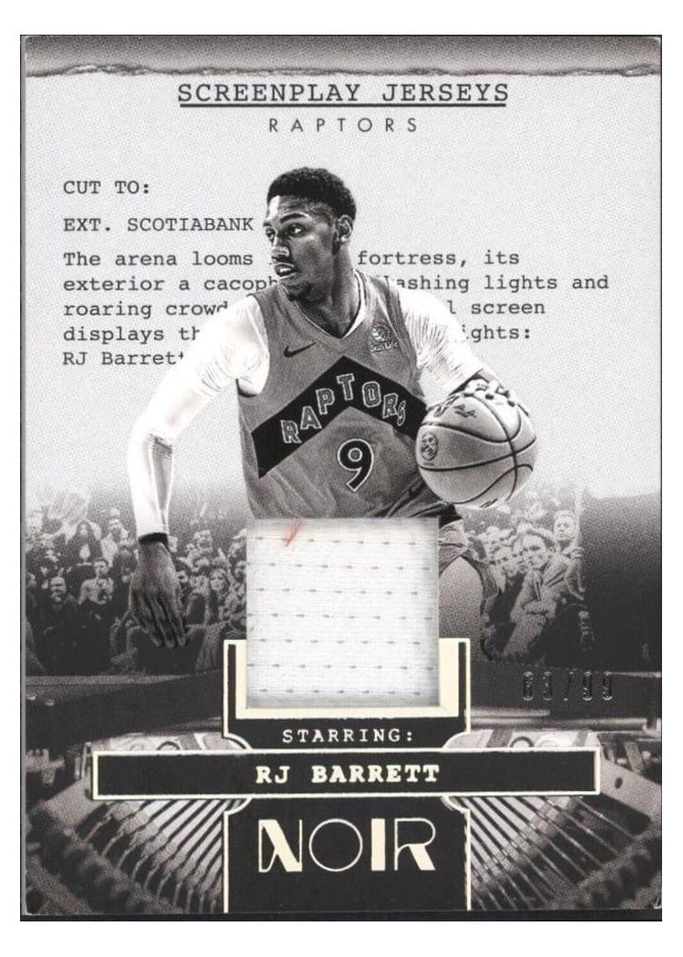 2024-25 Panini Noir Screenplay Jerseys Set RJ Barrett #36 card