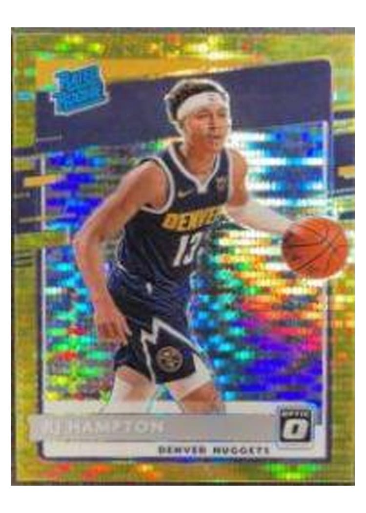 2020-21 Donruss Optic Base Set RJ Hampton Gold Pulsar #174 card