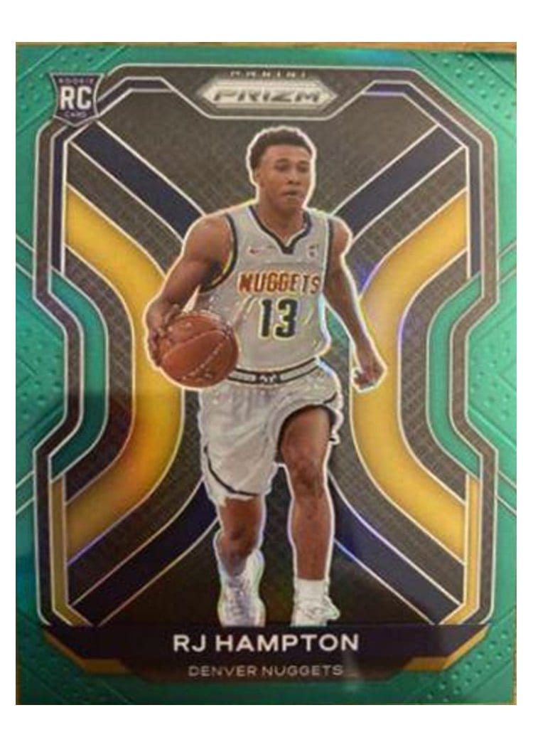 2020-21 Panini Prizm Base Set RJ Hampton Green Prizm #286 card
