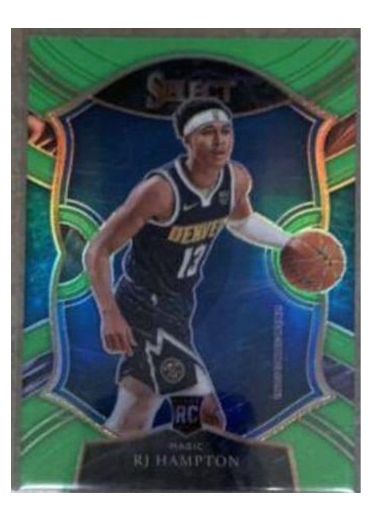 2020-21 Panini Select Base Set RJ Hampton Green Prizm #84 card
