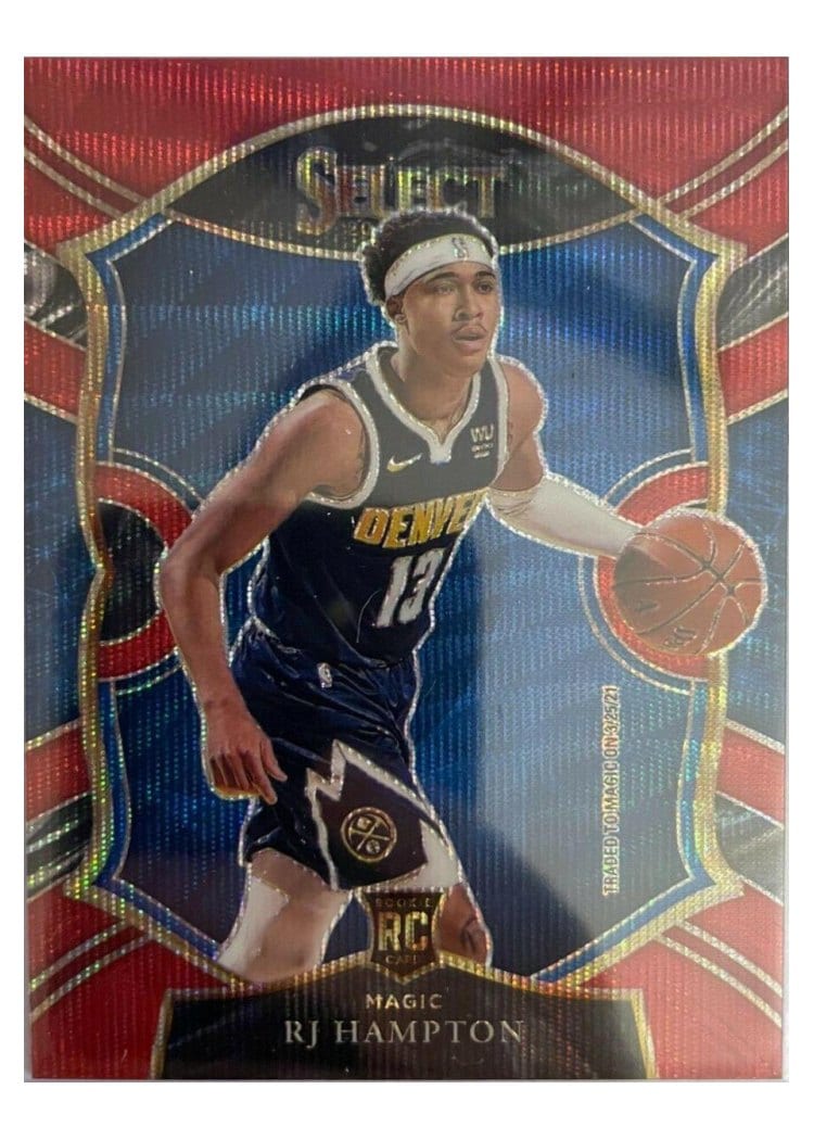 2020-21 Panini Select Base Set RJ Hampton Red Wave #84 card