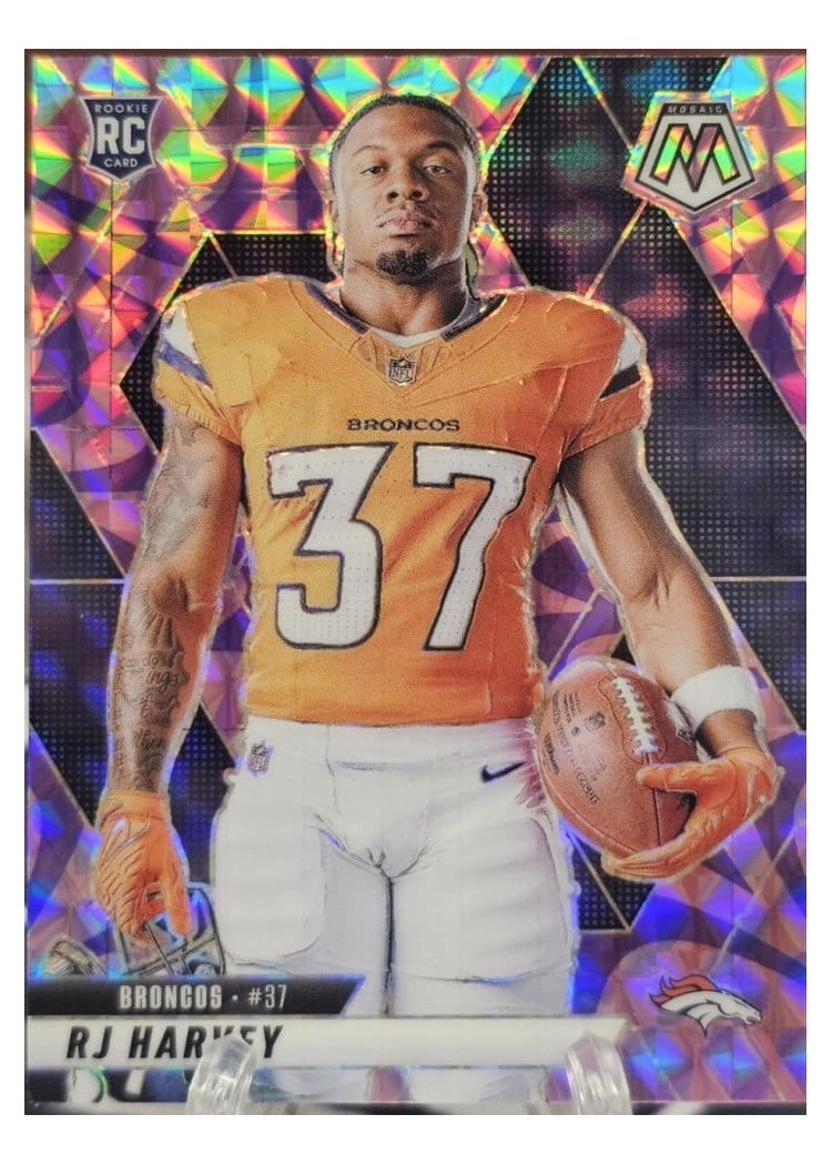 2025 Panini Mosaic Base Set RJ Harvey Camo Pink #284 card