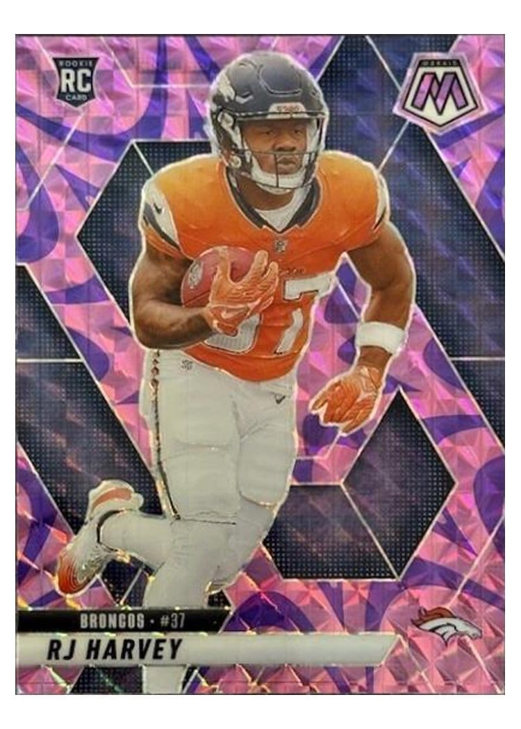 2025 Panini Mosaic Base Set RJ Harvey Purple #375 card