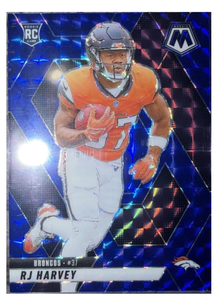 2025 Panini Mosaic Base Set RJ Harvey Blue #375 card