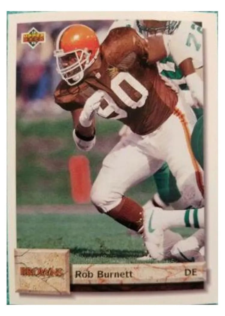 1992 Upper Deck Rob Burnett #66 card