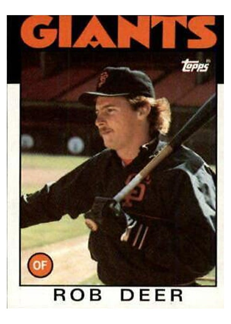 1986 Topps Rob Deer #249 card