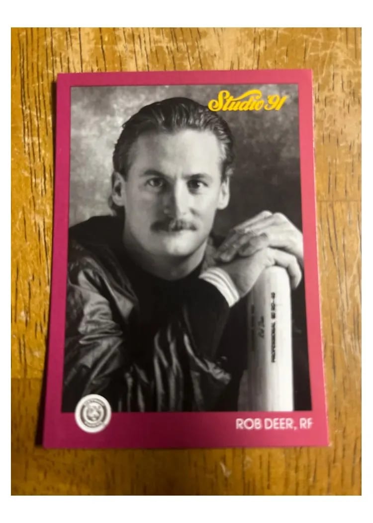 1991 Studio Rob Deer #52 card