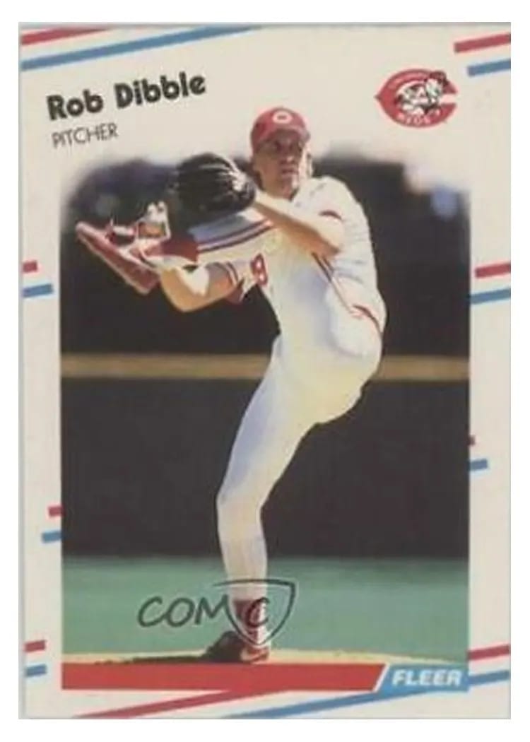 1988 Fleer Update Rob Dibble #U-83 card
