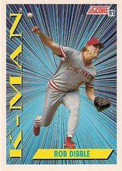 1991 Score Base Set Rob Dibble #407 card