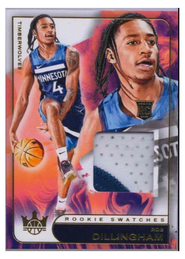 2024-25 Panini Court Kings Rookie Swatches Rob Dillingham #RJS-RBD card