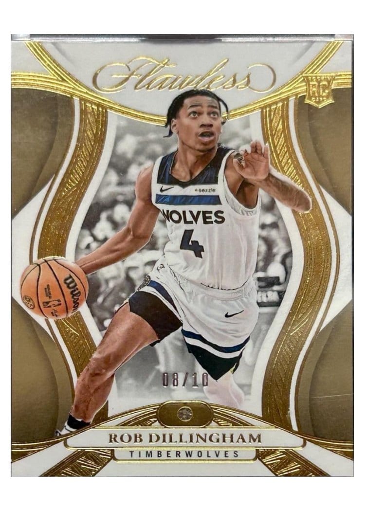 2024-25 Panini Flawless Base Gems Rob Dillingham #82 card