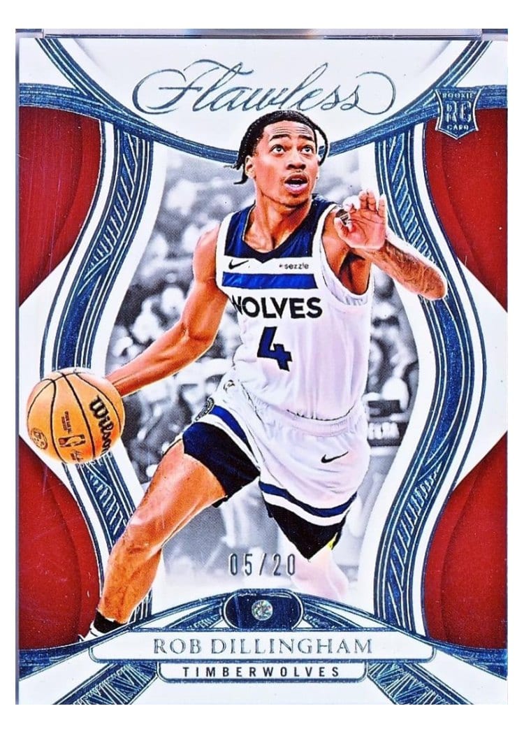 2024-25 Panini Flawless Base Gems Rob Dillingham #82 card
