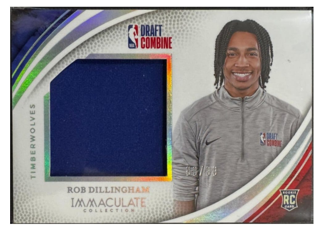 2024-25 Panini Immaculate Collection Draft Combine Memorabilia Set Rob Dillingham #27 card