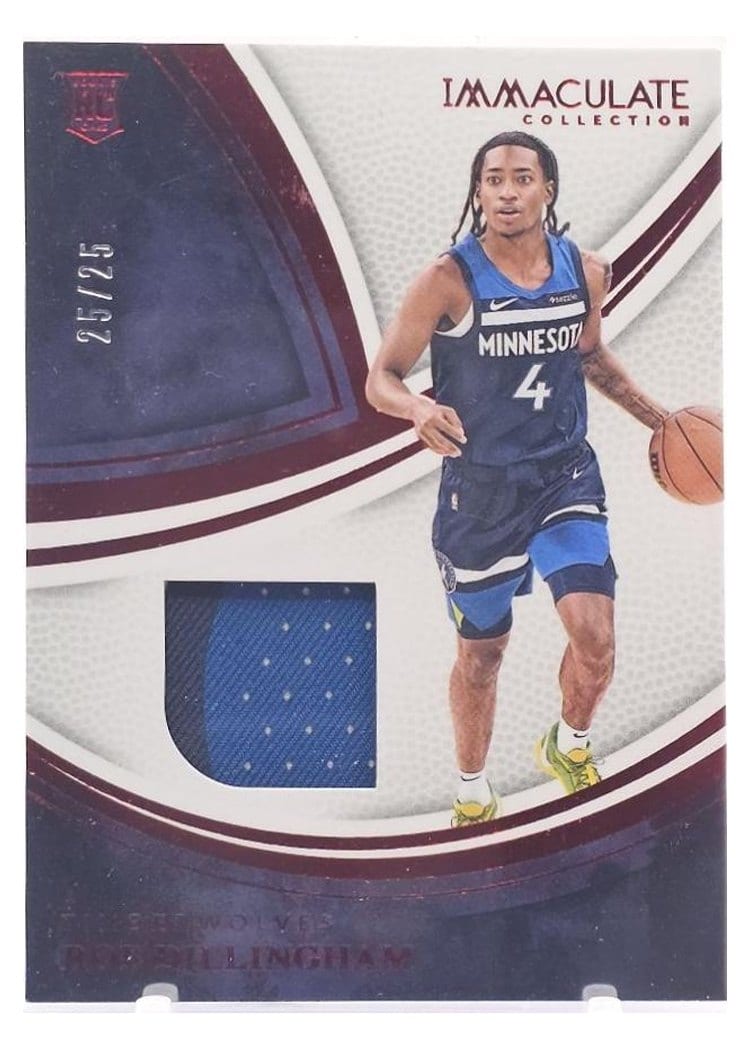 2024-25 Panini Immaculate Collection Materials Set Rob Dillingham #33 card