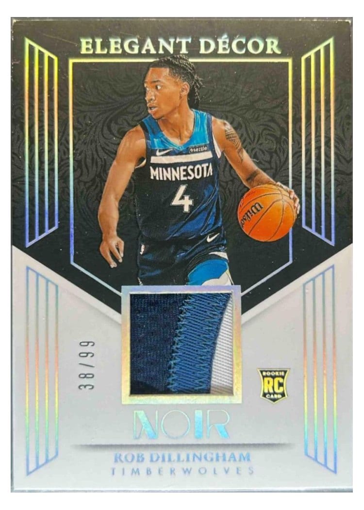 2024-25 Panini Noir Elegant Décor Rookie Jerseys Set Rob Dillingham #5