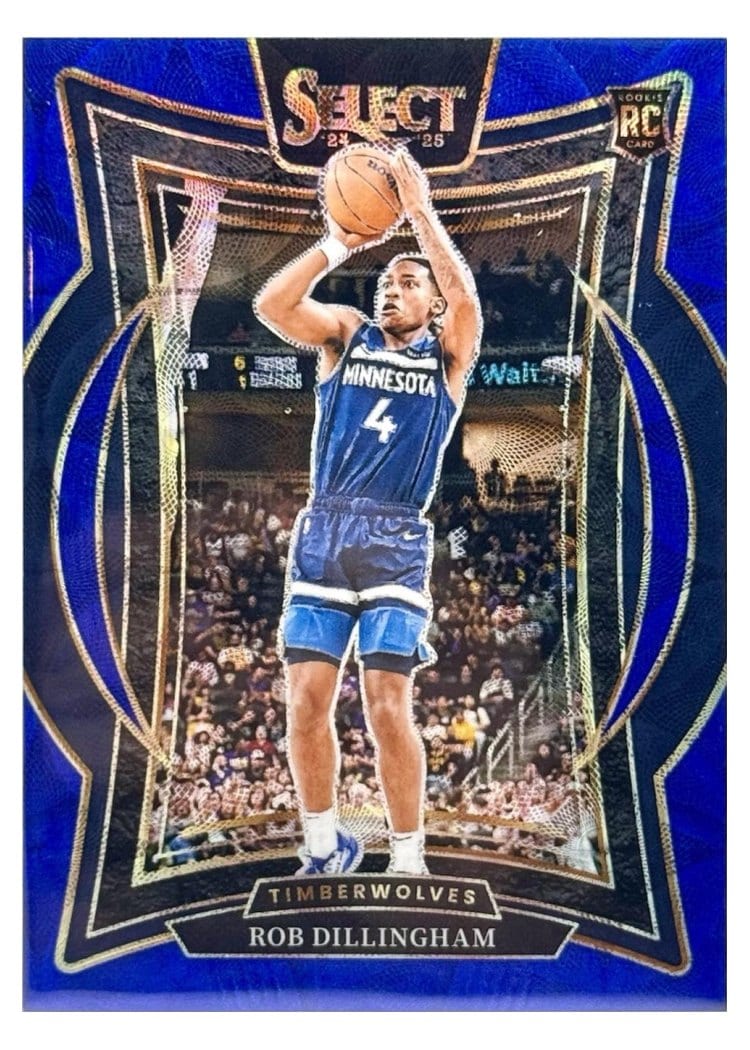 2024-25 Panini Select Base Set Rob Dillingham Blue Scope Prizm #84 card