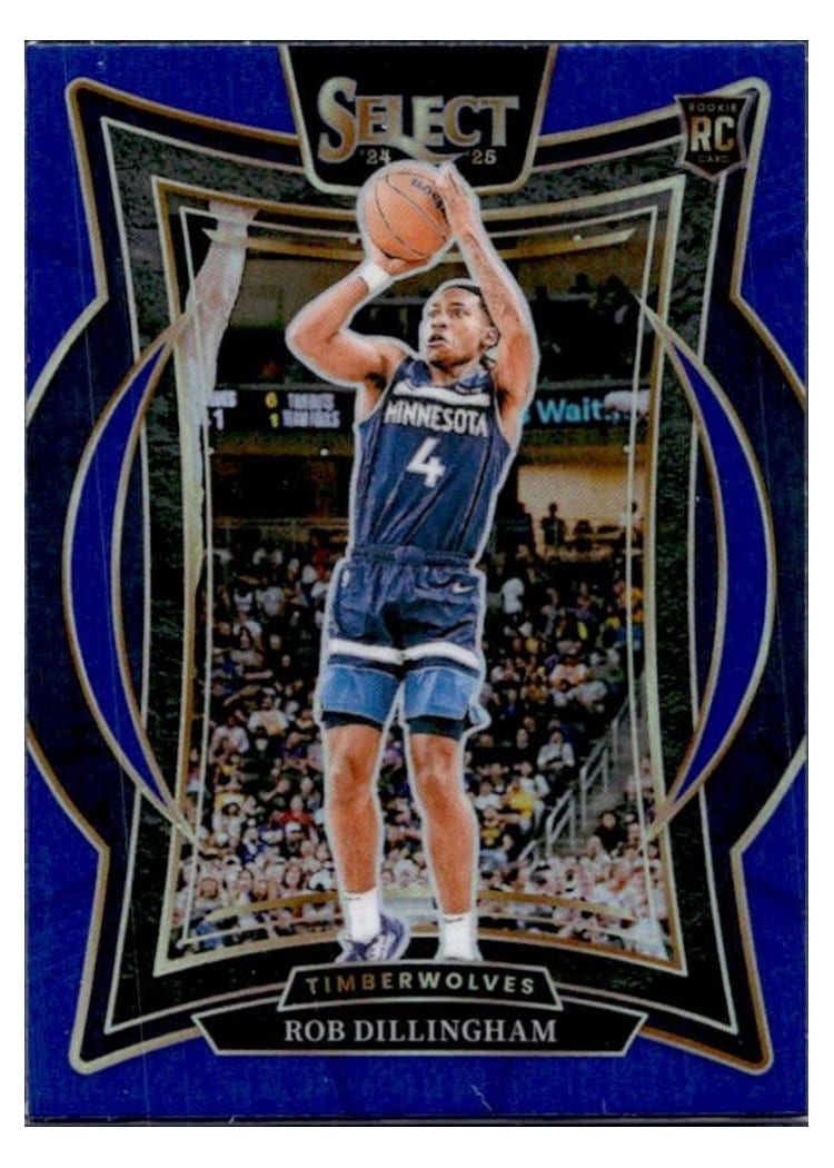 2024-25 Panini Select Base Set Rob Dillingham Blue Prizm #84 card