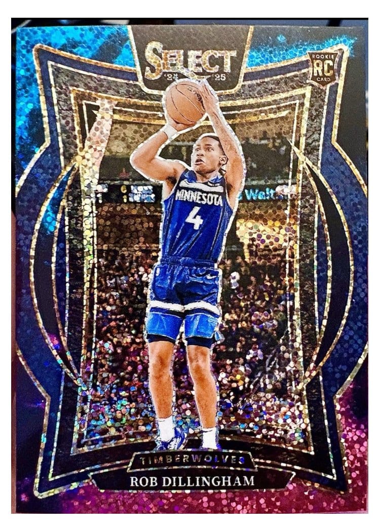 2024-25 Panini Select Base Set Rob Dillingham Cosmic Prizm #84 card