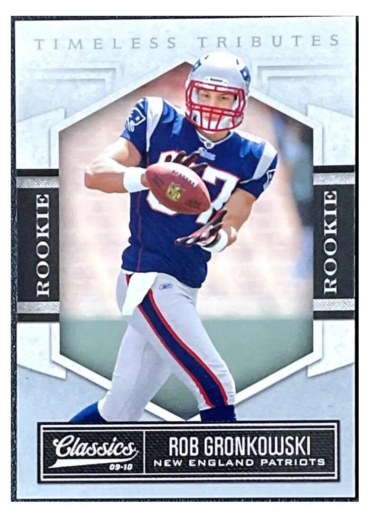 2010 Panini Classics Rob Gronkowski Timeless Tributes Platinum #182