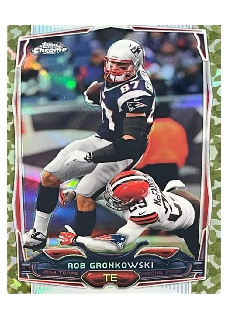 2014 Topps Chrome Mini Rob Gronkowski #82 card