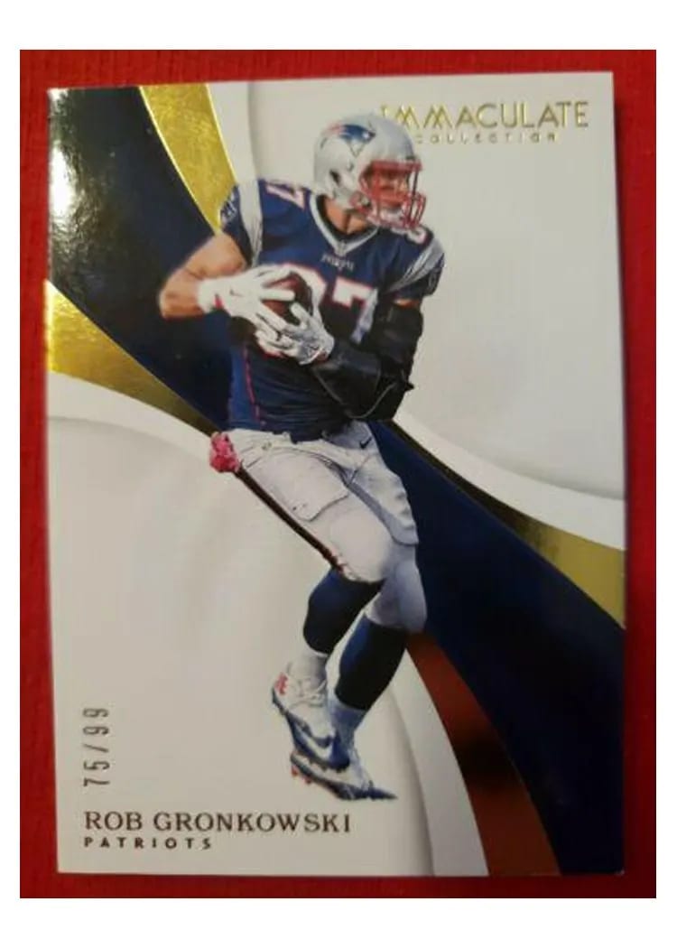2017 Panini Immaculate Collection Rob Gronkowski #64 card