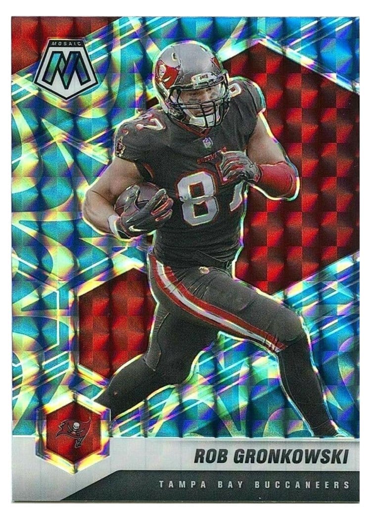 2021 Panini Mosaic Base Set Rob Gronkowski #188 card