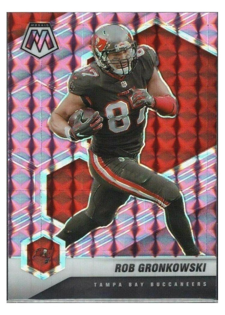 2021 Panini Mosaic Base Set Rob Gronkowski #188 card